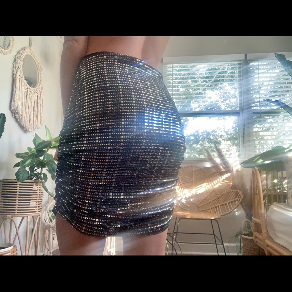 sequin skirt